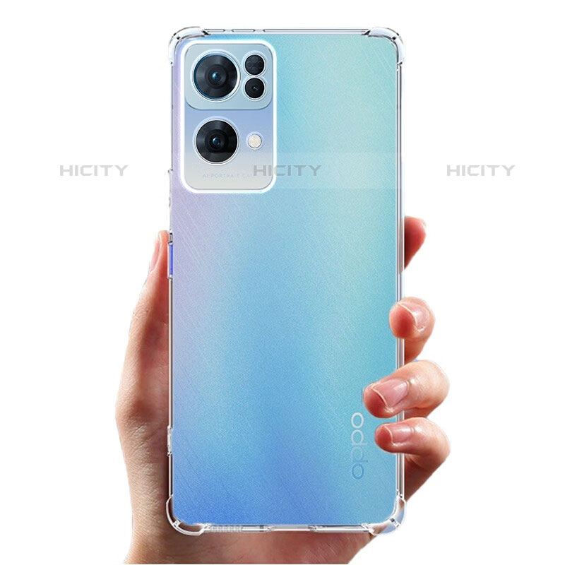 Custodia Silicone Trasparente Ultra Sottile Morbida T07 per Oppo Reno7 Pro 5G Chiaro