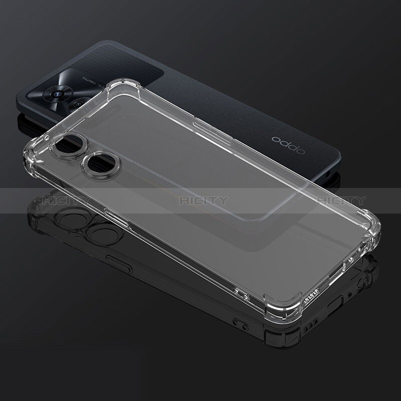 Custodia Silicone Trasparente Ultra Sottile Morbida T07 per Oppo Reno8 T 5G Chiaro