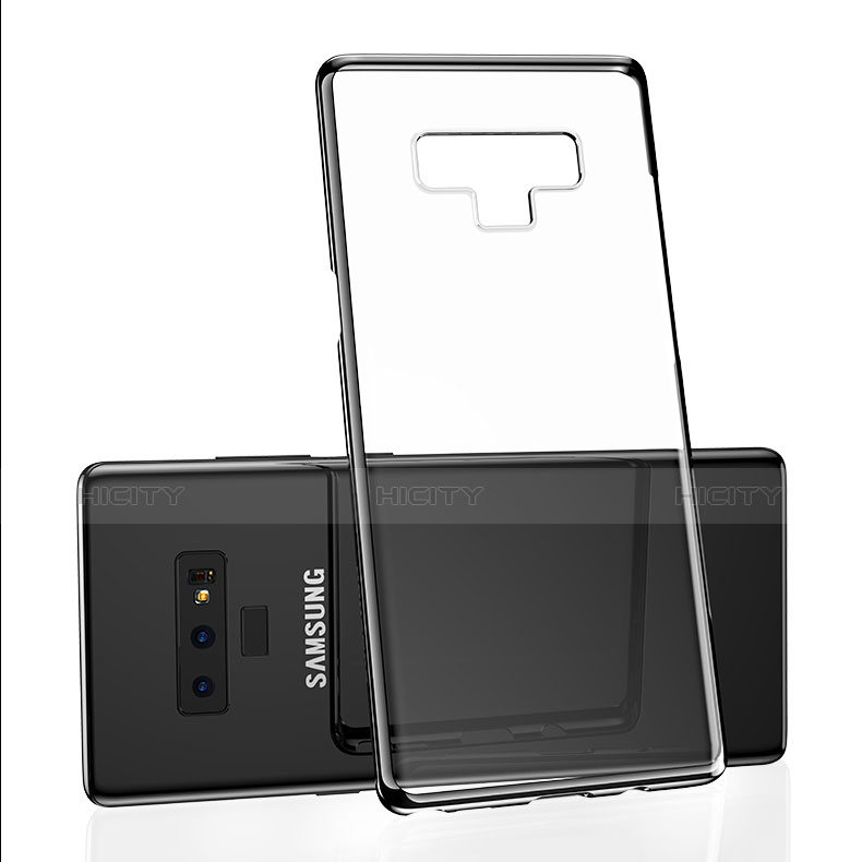 Custodia Silicone Trasparente Ultra Sottile Morbida T07 per Samsung Galaxy Note 9 Nero