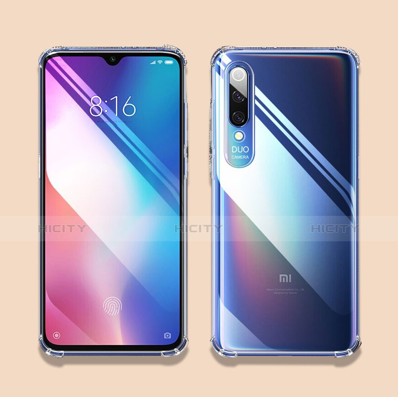 Custodia Silicone Trasparente Ultra Sottile Morbida T07 per Xiaomi Mi 9 Chiaro