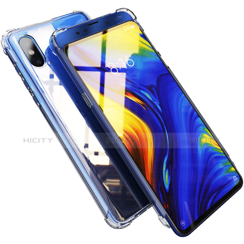 Custodia Silicone Trasparente Ultra Sottile Morbida T07 per Xiaomi Mi Mix 3 Chiaro