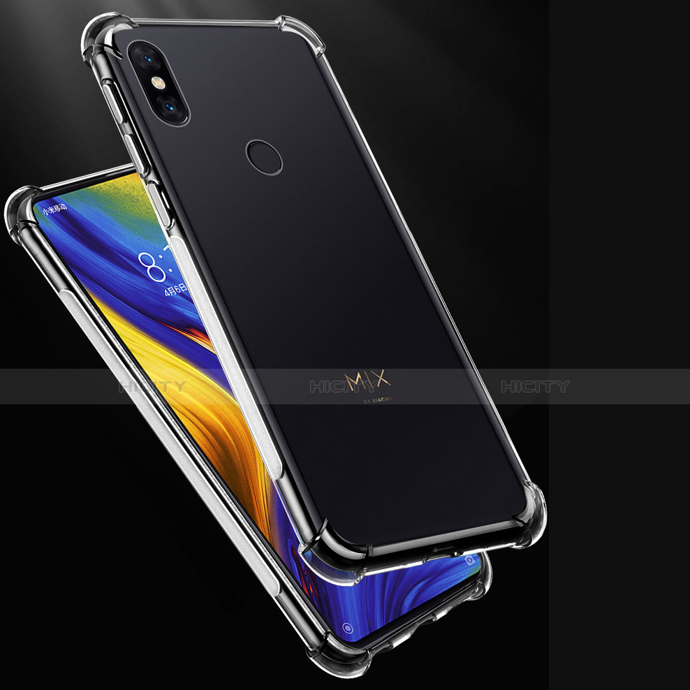 Custodia Silicone Trasparente Ultra Sottile Morbida T07 per Xiaomi Mi Mix 3 Chiaro