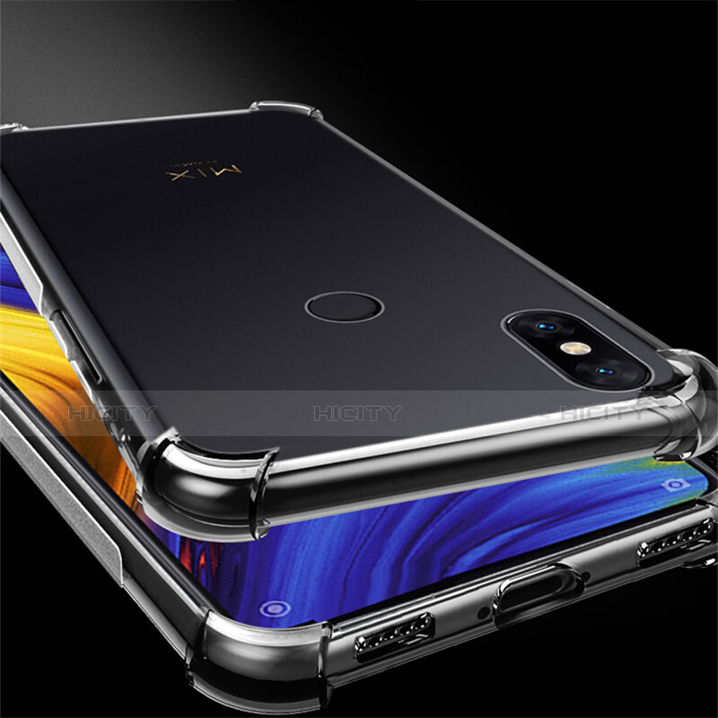 Custodia Silicone Trasparente Ultra Sottile Morbida T07 per Xiaomi Mi Mix 3 Chiaro