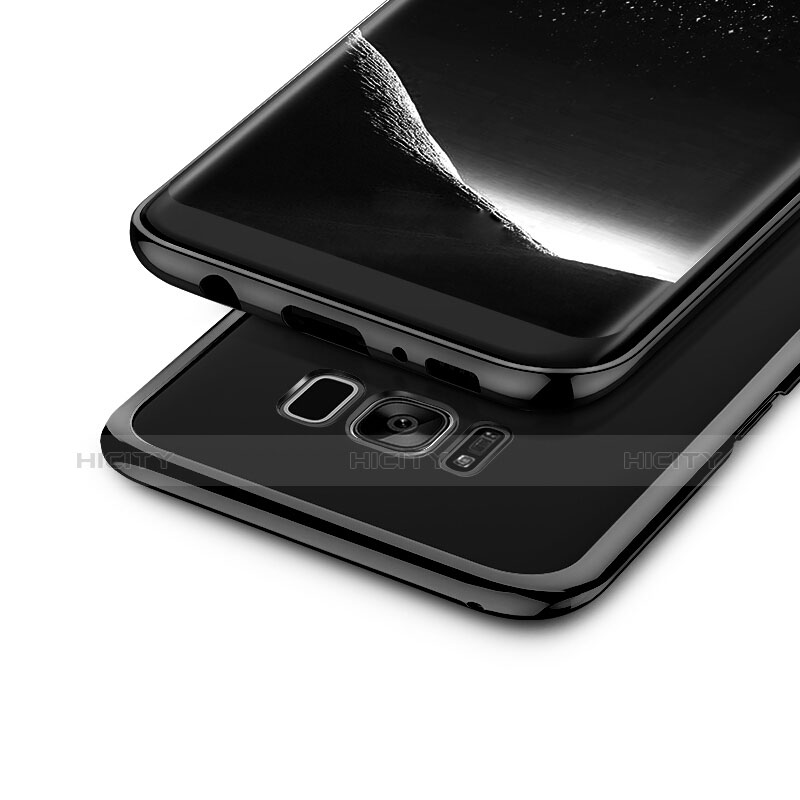 Custodia Silicone Trasparente Ultra Sottile Morbida T08 per Samsung Galaxy S8 Plus Argento