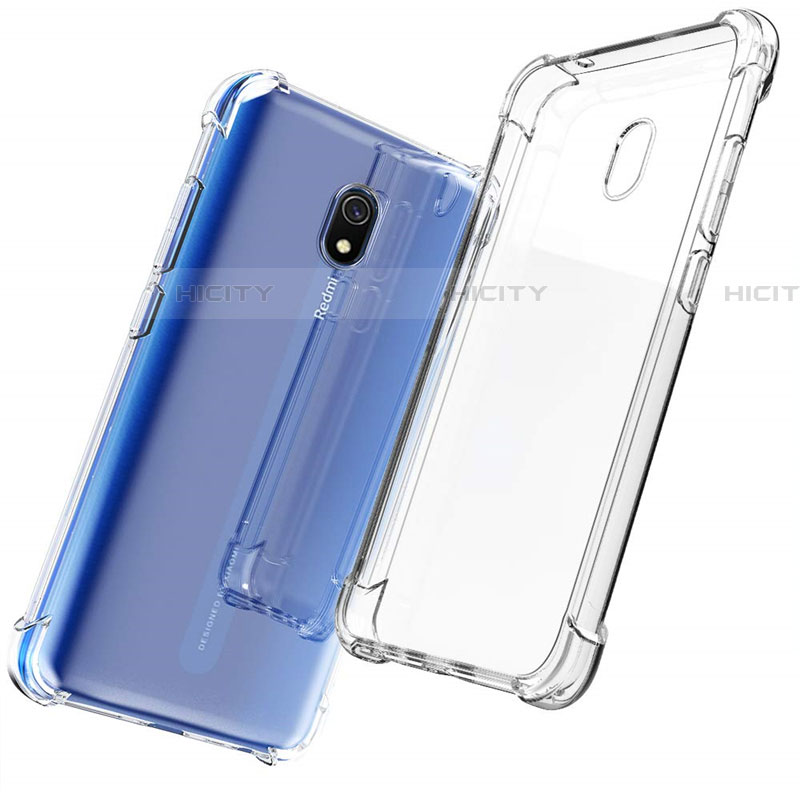 Custodia Silicone Trasparente Ultra Sottile Morbida T08 per Xiaomi Redmi 8A Chiaro