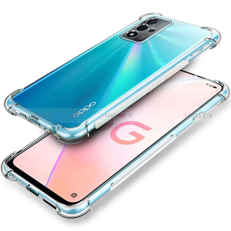 Custodia Silicone Trasparente Ultra Sottile Morbida T09 per Oppo A93s 5G Chiaro