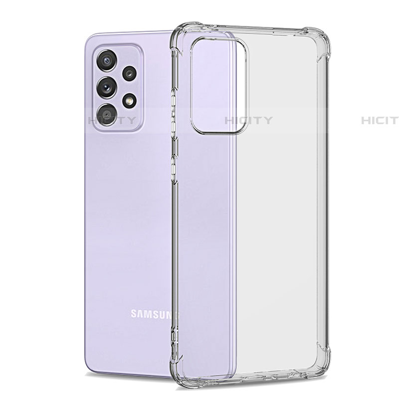 Custodia Silicone Trasparente Ultra Sottile Morbida T09 per Samsung Galaxy A52 4G Chiaro