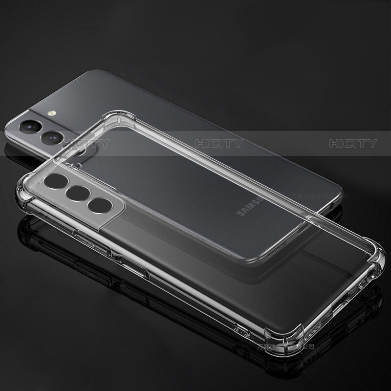 Custodia Silicone Trasparente Ultra Sottile Morbida T09 per Samsung Galaxy S21 Plus 5G Chiaro