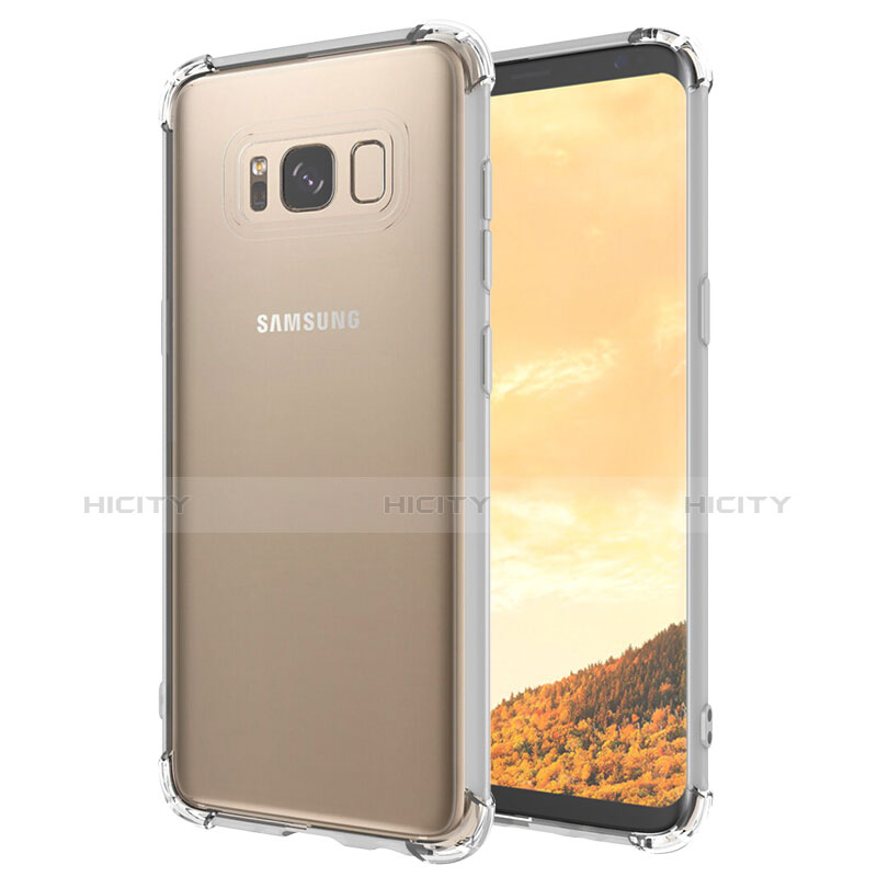 Custodia Silicone Trasparente Ultra Sottile Morbida T10 per Samsung Galaxy S8 Plus Chiaro