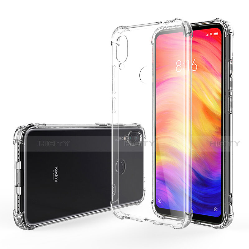 Custodia Silicone Trasparente Ultra Sottile Morbida T10 per Xiaomi Redmi Note 7 Pro Chiaro