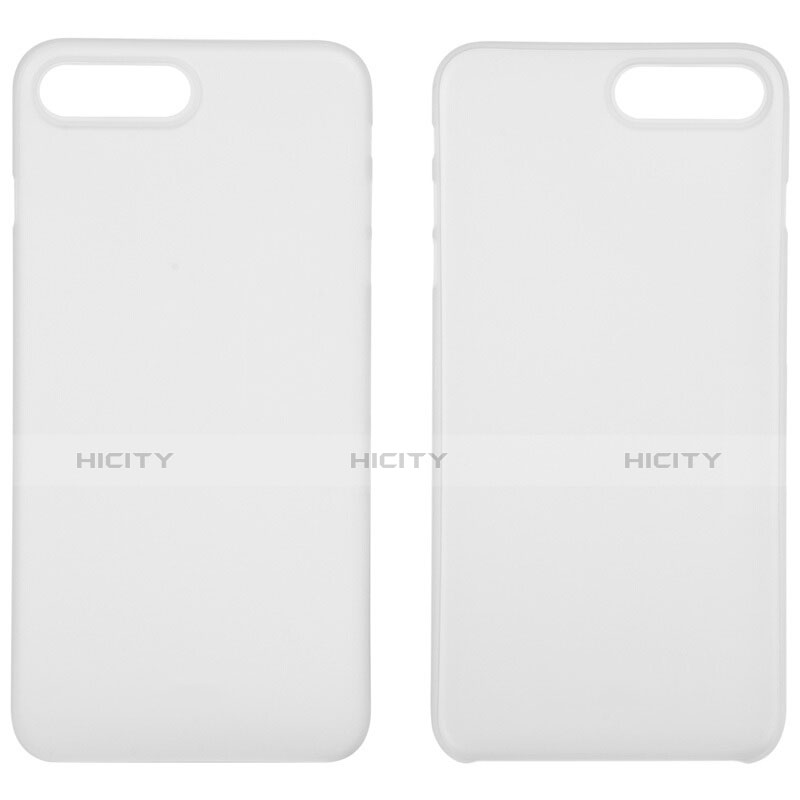 Custodia Silicone Trasparente Ultra Sottile Morbida T11 per Apple iPhone 7 Plus Bianco