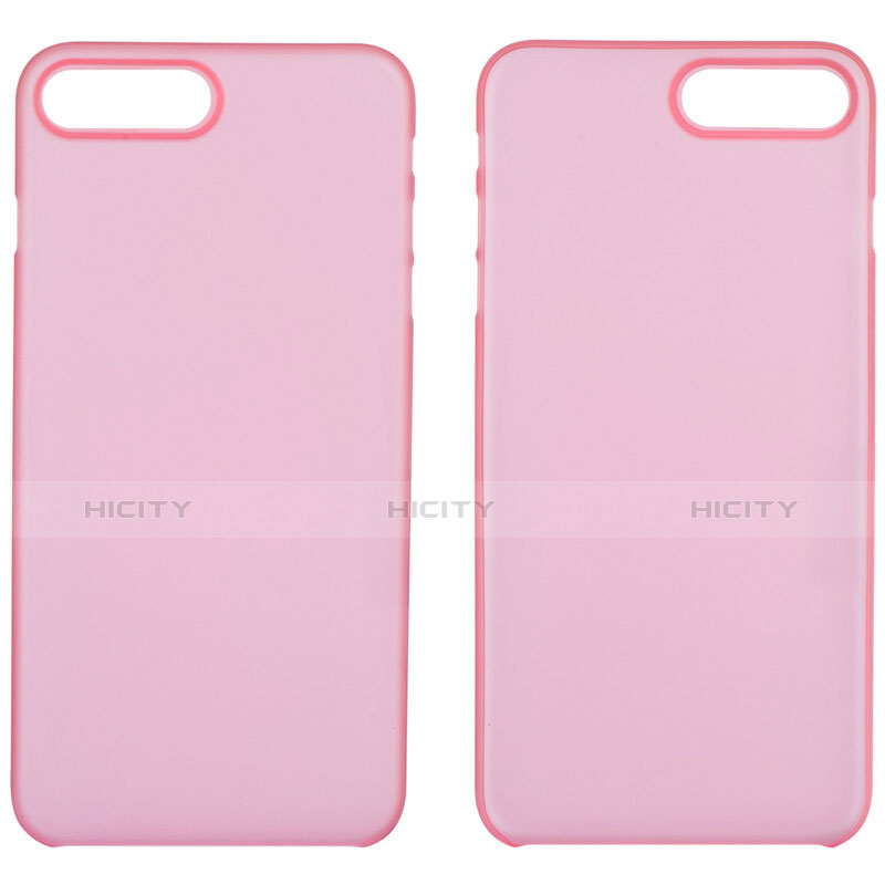 Custodia Silicone Trasparente Ultra Sottile Morbida T11 per Apple iPhone 7 Plus Rosa