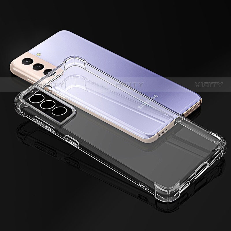 Custodia Silicone Trasparente Ultra Sottile Morbida T14 per Samsung Galaxy S21 Plus 5G Chiaro