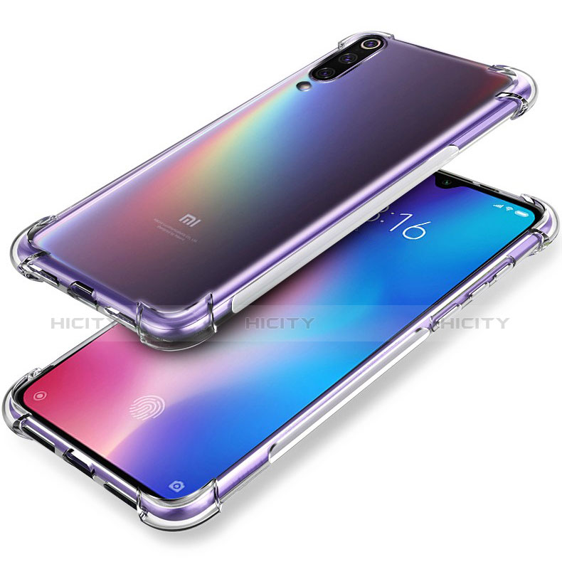 Custodia Silicone Trasparente Ultra Sottile Morbida T14 per Xiaomi Mi 9 Chiaro