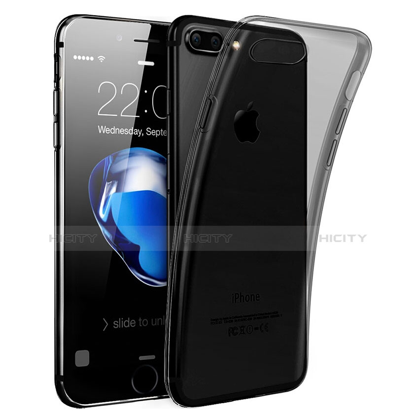 Custodia Silicone Trasparente Ultra Sottile Morbida T16 per Apple iPhone 7 Plus Chiaro