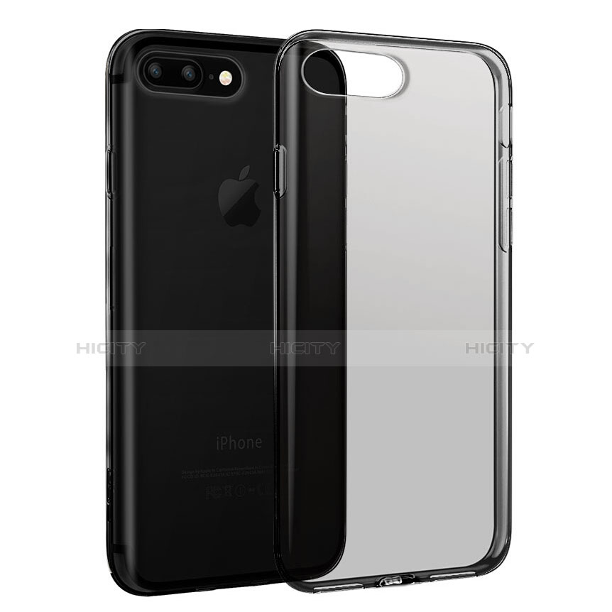 Custodia Silicone Trasparente Ultra Sottile Morbida T16 per Apple iPhone 7 Plus Chiaro