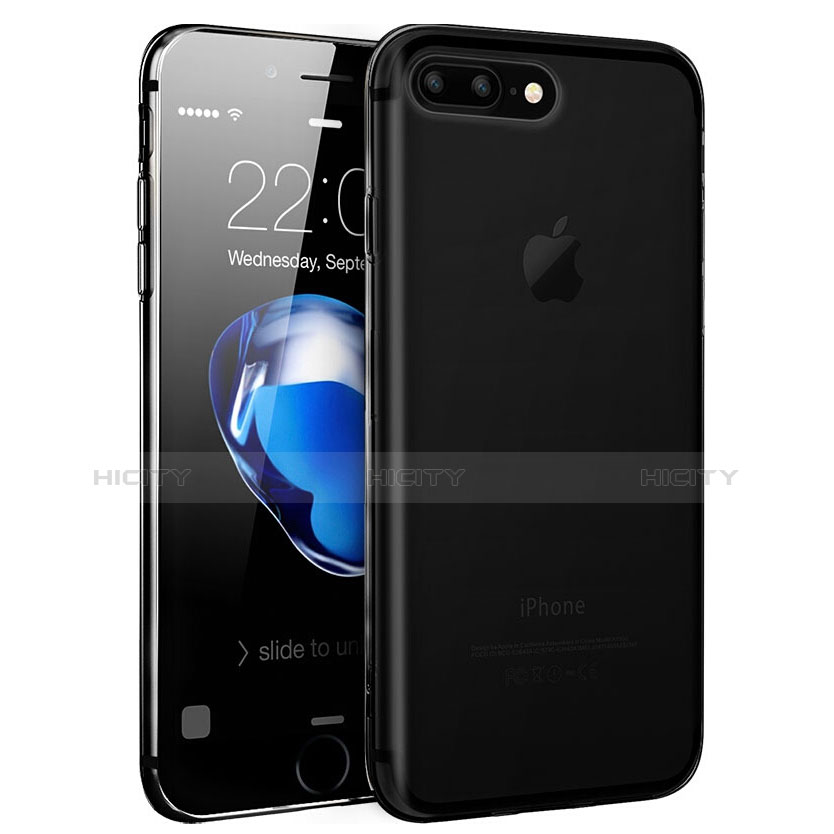 Custodia Silicone Trasparente Ultra Sottile Morbida T16 per Apple iPhone 7 Plus Chiaro