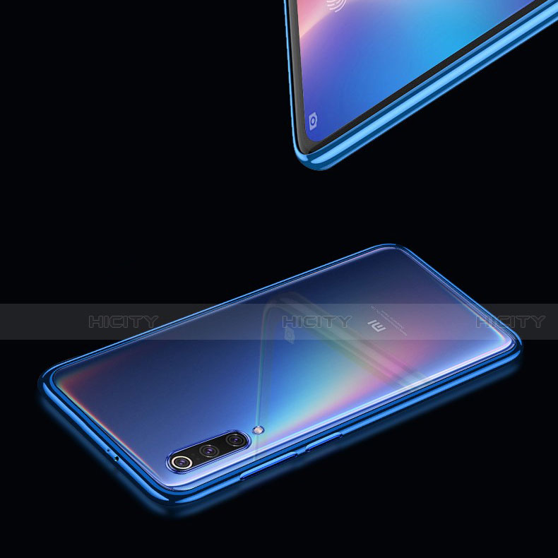 Custodia Silicone Trasparente Ultra Sottile Morbida T17 per Xiaomi Mi 9 Lite Blu