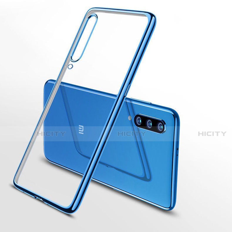 Custodia Silicone Trasparente Ultra Sottile Morbida T17 per Xiaomi Mi 9 Lite Blu