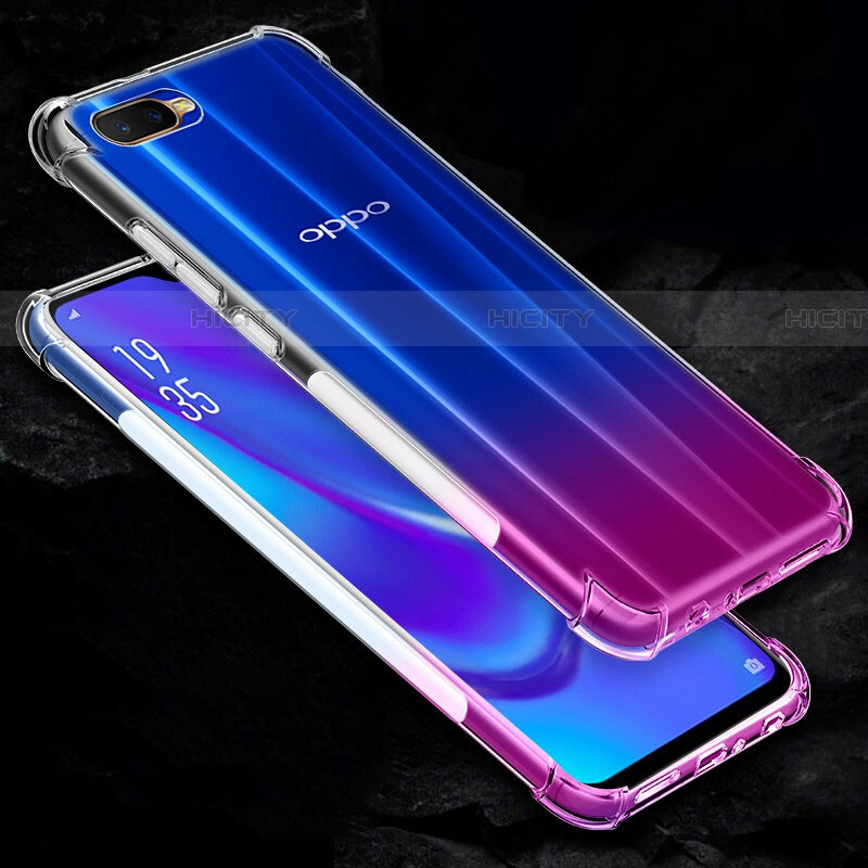 Custodia Silicone Trasparente Ultra Sottile Morbida Z02 per Oppo RX17 Neo Chiaro