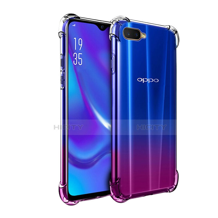 Custodia Silicone Trasparente Ultra Sottile Morbida Z05 per Oppo K1 Chiaro