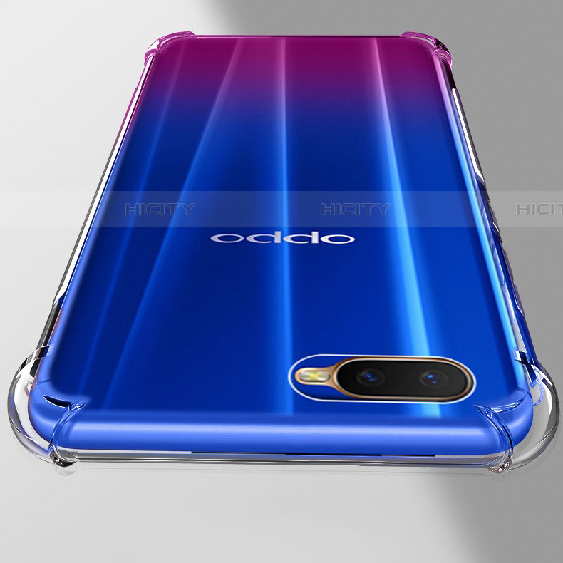 Custodia Silicone Trasparente Ultra Sottile Morbida Z06 per Oppo RX17 Neo Chiaro