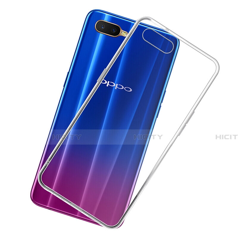 Custodia Silicone Trasparente Ultra Sottile Morbida Z07 per Oppo K1 Chiaro