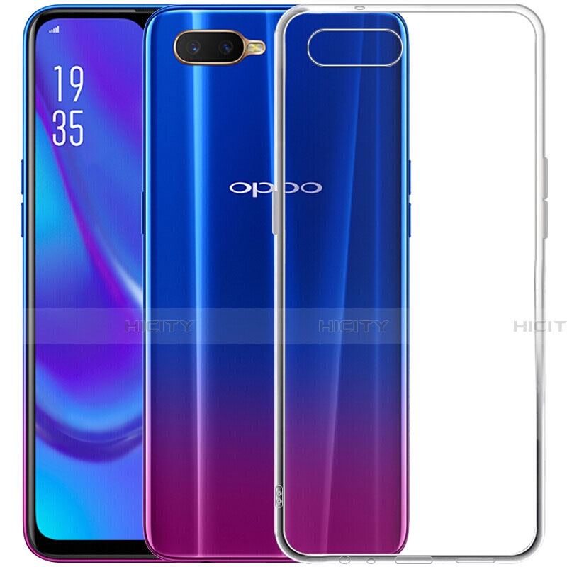 Custodia Silicone Trasparente Ultra Sottile Morbida Z07 per Oppo R15X Chiaro