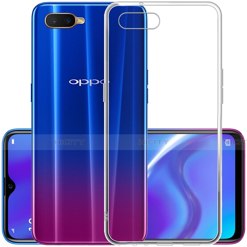 Custodia Silicone Trasparente Ultra Sottile Morbida Z07 per Oppo R17 Neo Chiaro