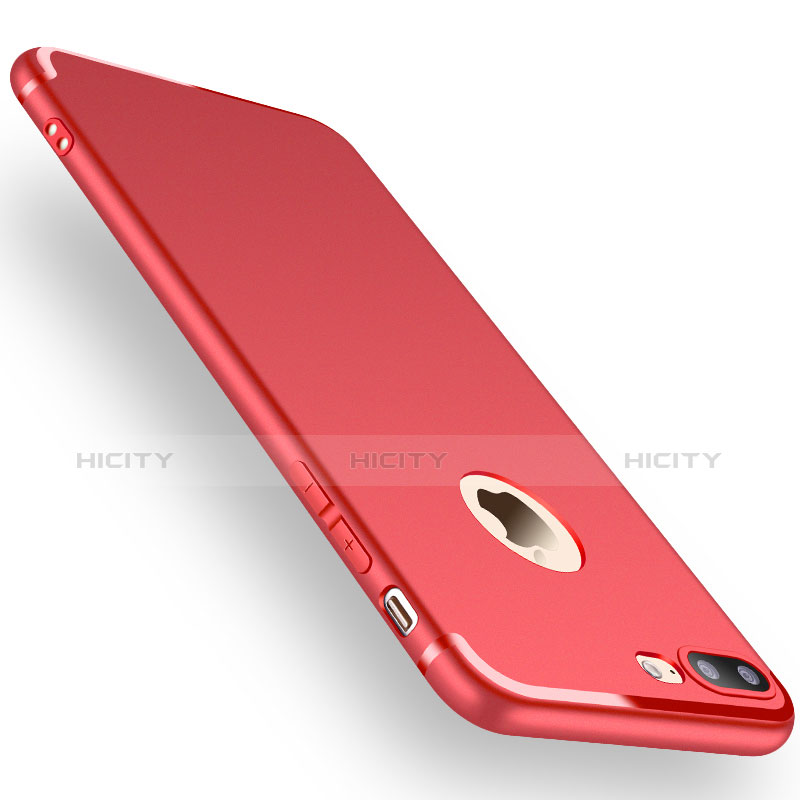 Custodia Silicone Ultra Sottile Cover Morbida Z15 per Apple iPhone 7 Plus Rosso