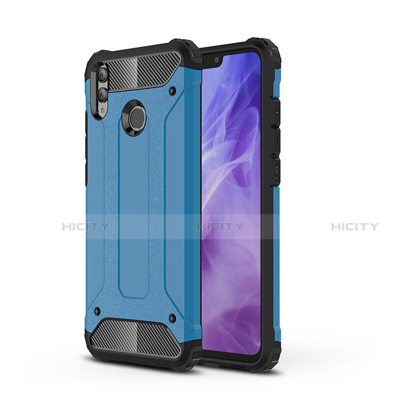 Custodia Silicone Ultra Sottile Morbida 360 Gradi Cover C01 per Huawei Honor 8X Cielo Blu