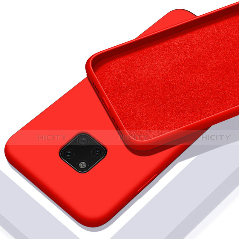 Custodia Silicone Ultra Sottile Morbida 360 Gradi Cover C01 per Huawei Mate 20 Pro Rosso