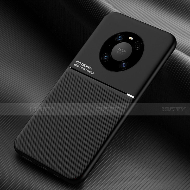 Custodia Silicone Ultra Sottile Morbida 360 Gradi Cover C01 per Huawei Mate 40 Nero