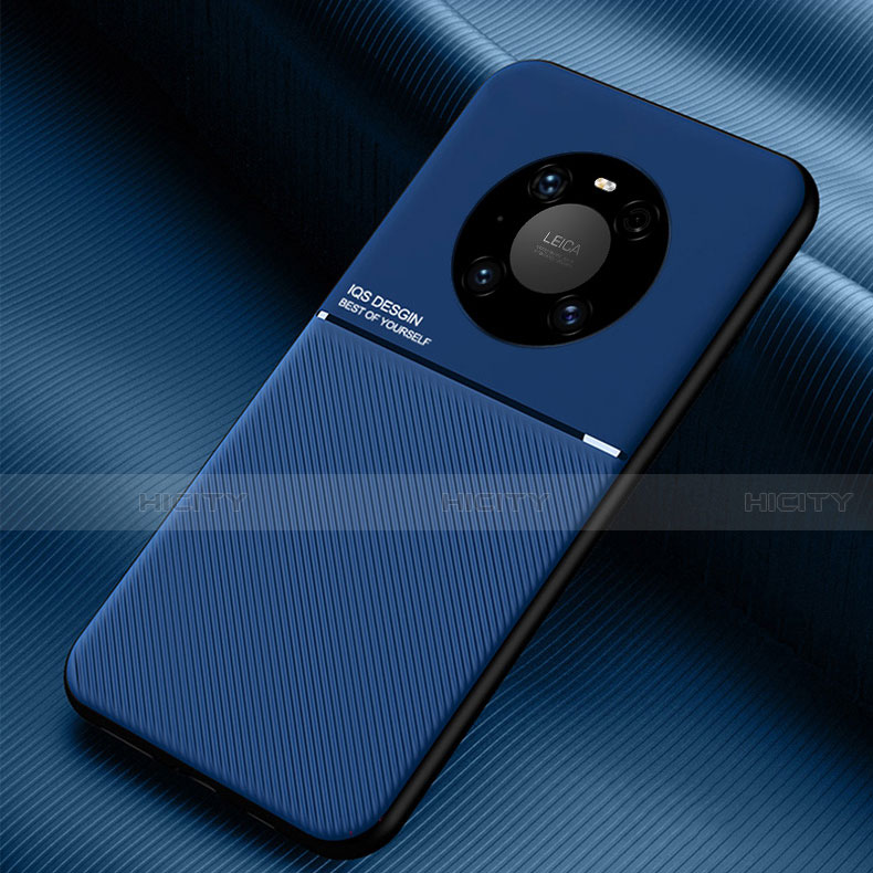 Custodia Silicone Ultra Sottile Morbida 360 Gradi Cover C01 per Huawei Mate 40 Pro Blu