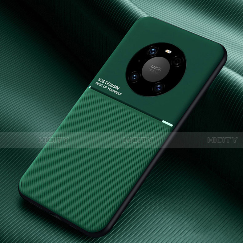 Custodia Silicone Ultra Sottile Morbida 360 Gradi Cover C01 per Huawei Mate 40 Pro Verde