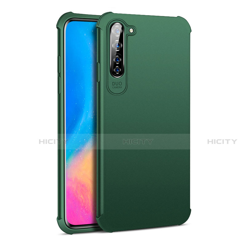 Custodia Silicone Ultra Sottile Morbida 360 Gradi Cover C01 per Oppo A91 Verde