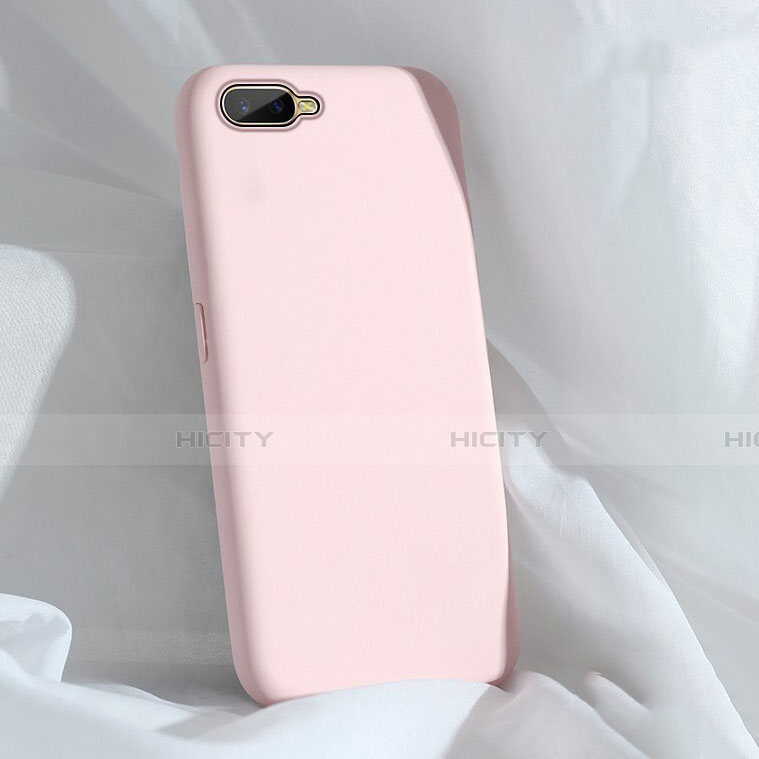 Custodia Silicone Ultra Sottile Morbida 360 Gradi Cover C01 per Oppo K1 Rosa