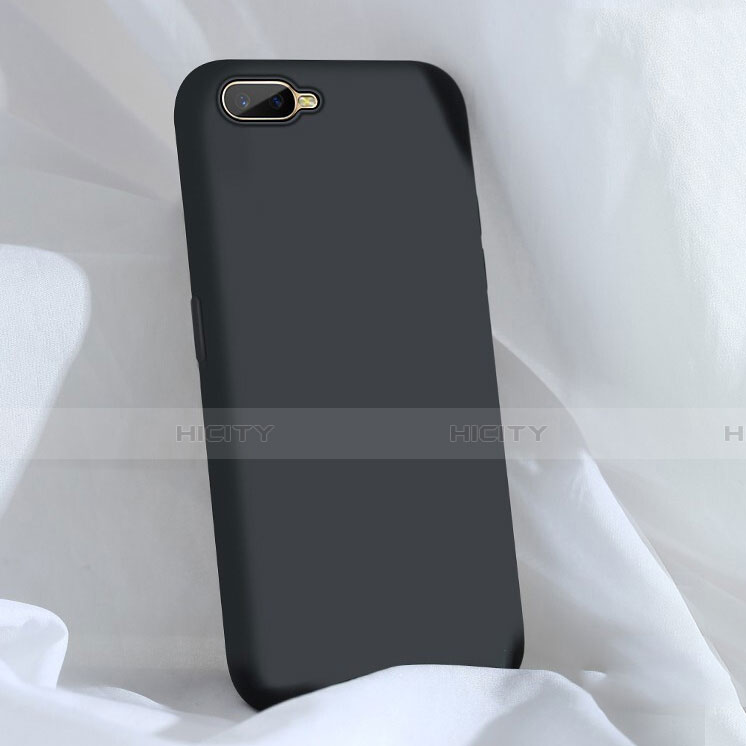 Custodia Silicone Ultra Sottile Morbida 360 Gradi Cover C01 per Oppo R15X Nero