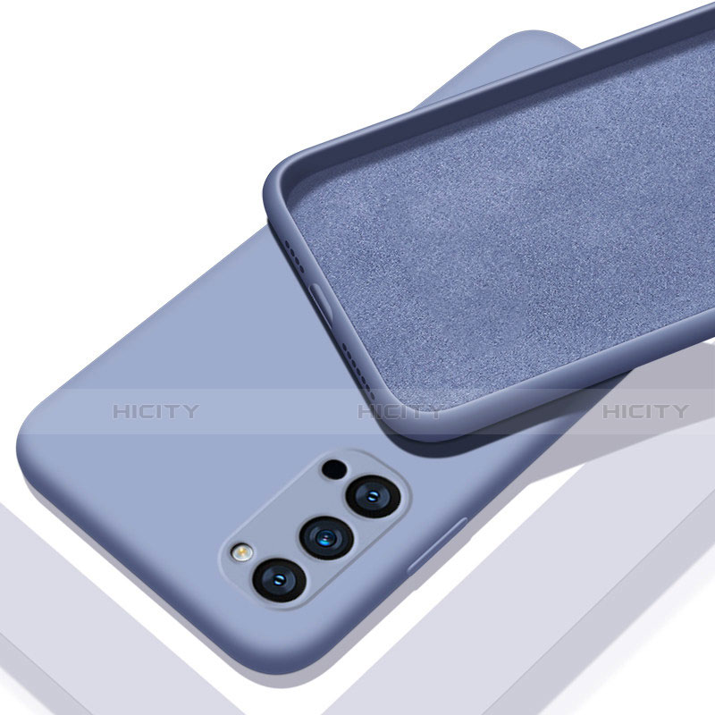 Custodia Silicone Ultra Sottile Morbida 360 Gradi Cover C01 per Oppo Reno4 Pro 5G Grigio