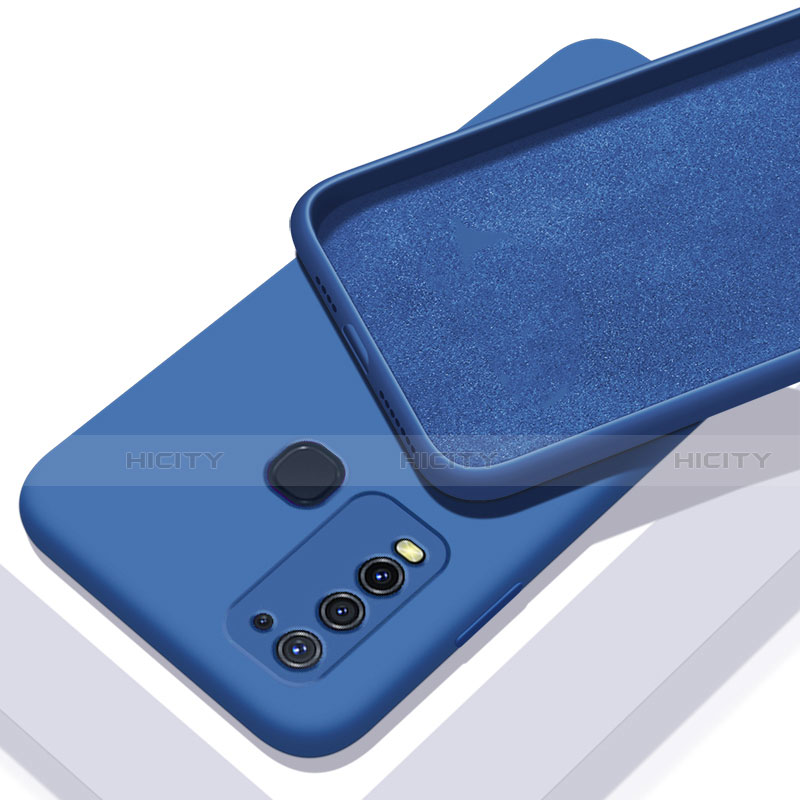 Custodia Silicone Ultra Sottile Morbida 360 Gradi Cover C01 per Vivo Y50 Blu