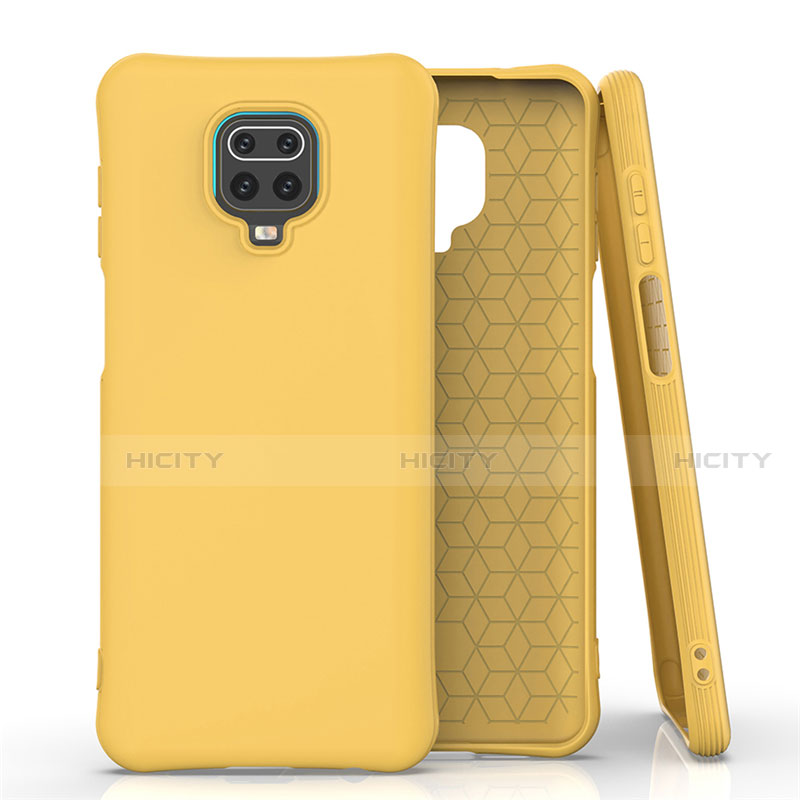 Custodia Silicone Ultra Sottile Morbida 360 Gradi Cover C01 per Xiaomi Redmi Note 9 Pro Giallo