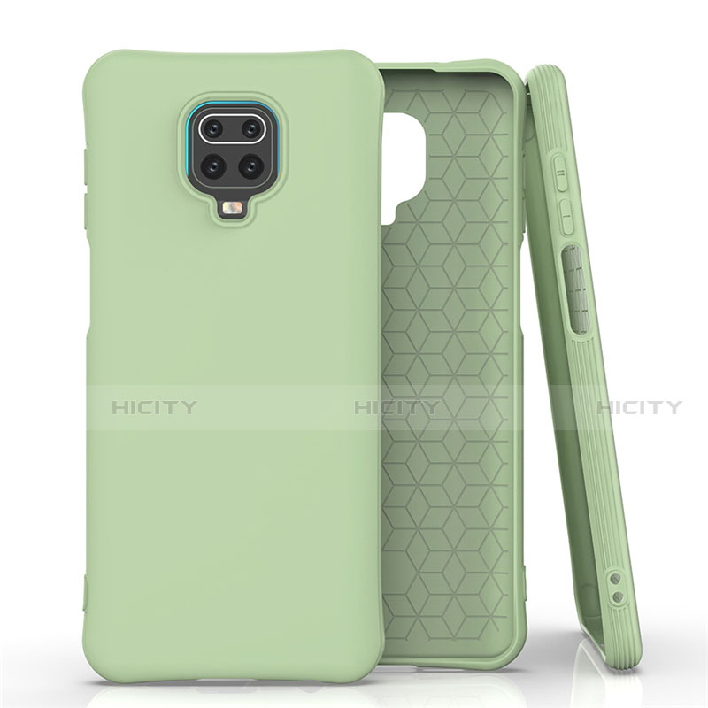 Custodia Silicone Ultra Sottile Morbida 360 Gradi Cover C01 per Xiaomi Redmi Note 9 Pro Verde