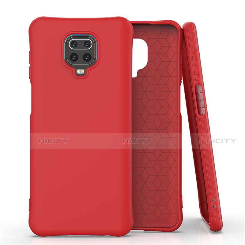 Custodia Silicone Ultra Sottile Morbida 360 Gradi Cover C01 per Xiaomi Redmi Note 9S Rosso