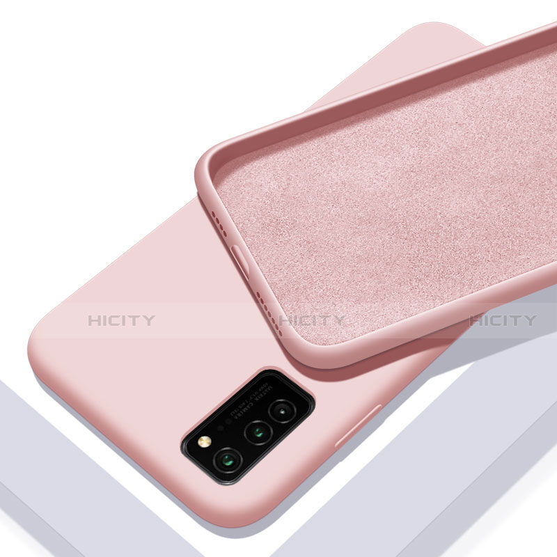 Custodia Silicone Ultra Sottile Morbida 360 Gradi Cover C02 per Huawei Honor View 30 Pro 5G Rosa