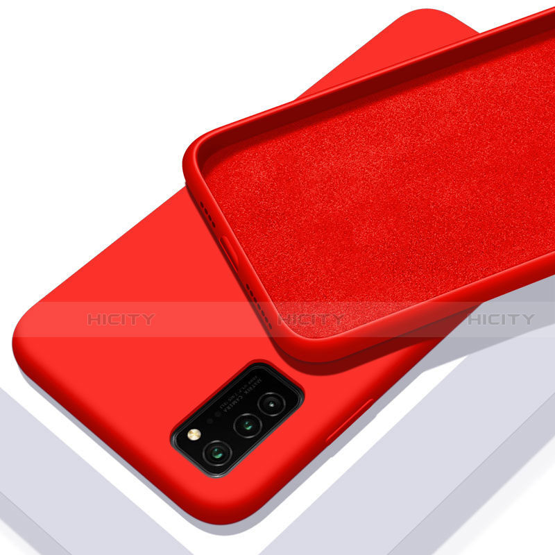 Custodia Silicone Ultra Sottile Morbida 360 Gradi Cover C02 per Huawei Honor View 30 Pro 5G Rosso