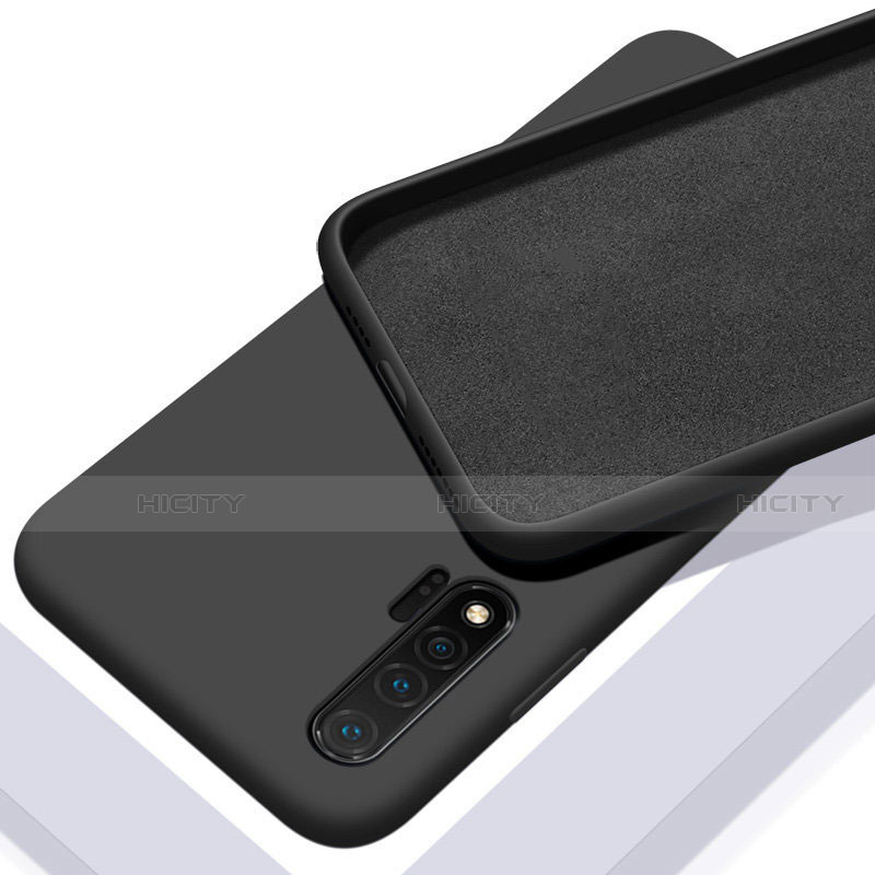 Custodia Silicone Ultra Sottile Morbida 360 Gradi Cover C02 per Huawei Nova 6 Nero