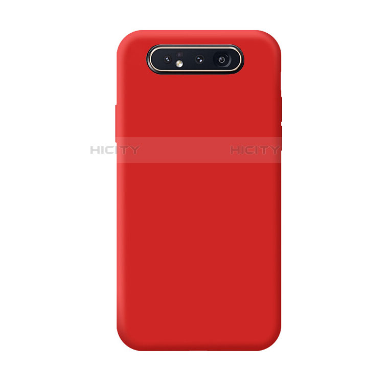 Custodia Silicone Ultra Sottile Morbida 360 Gradi Cover C02 per Samsung Galaxy A90 4G Rosso