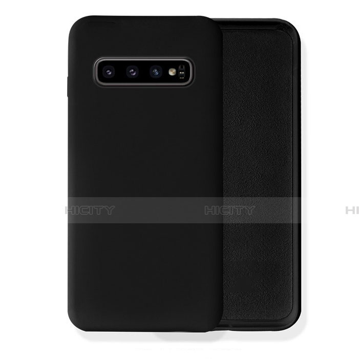 Custodia Silicone Ultra Sottile Morbida 360 Gradi Cover C02 per Samsung Galaxy S10 5G Nero