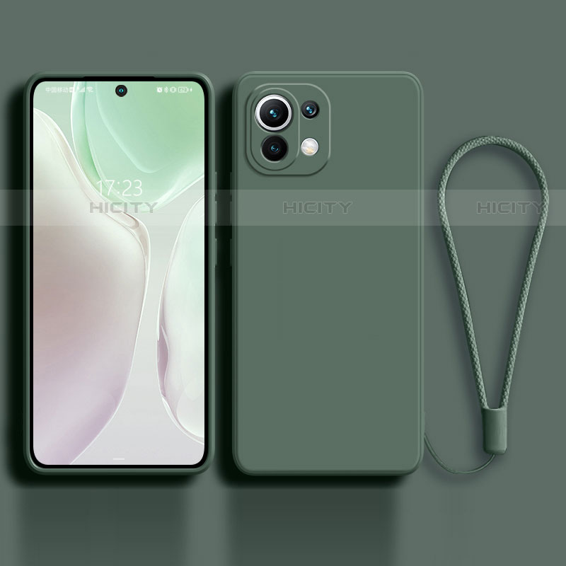 Custodia Silicone Ultra Sottile Morbida 360 Gradi Cover C02 per Xiaomi Mi 11 Lite 5G NE Verde