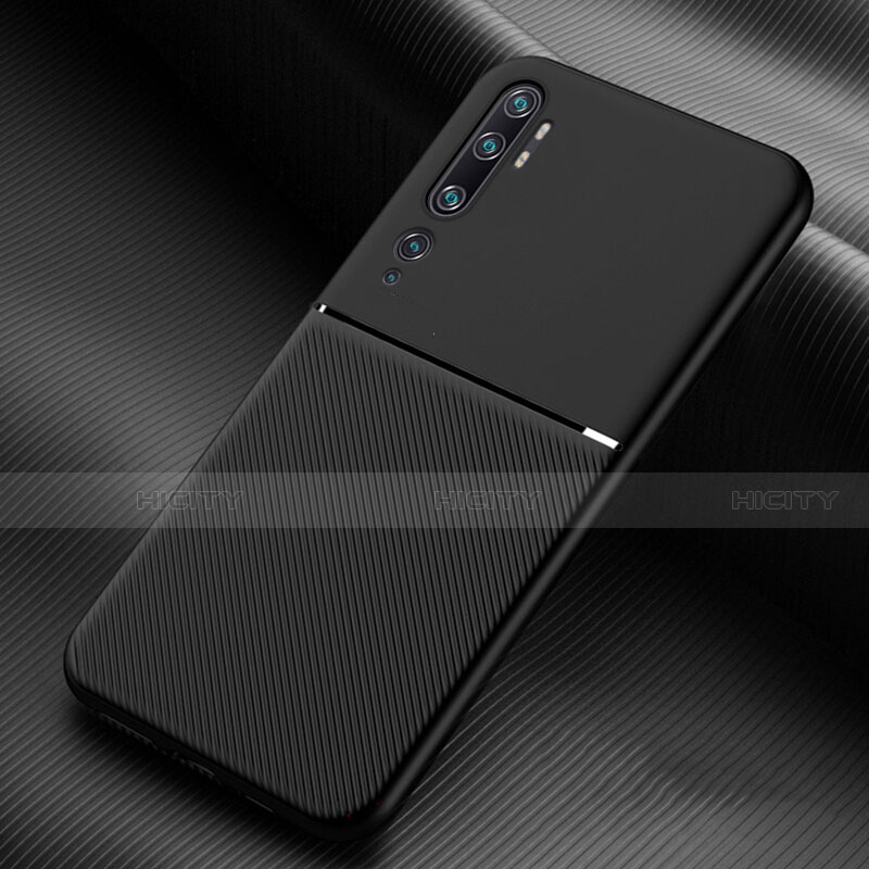 Custodia Silicone Ultra Sottile Morbida 360 Gradi Cover C02 per Xiaomi Mi Note 10 Pro Nero